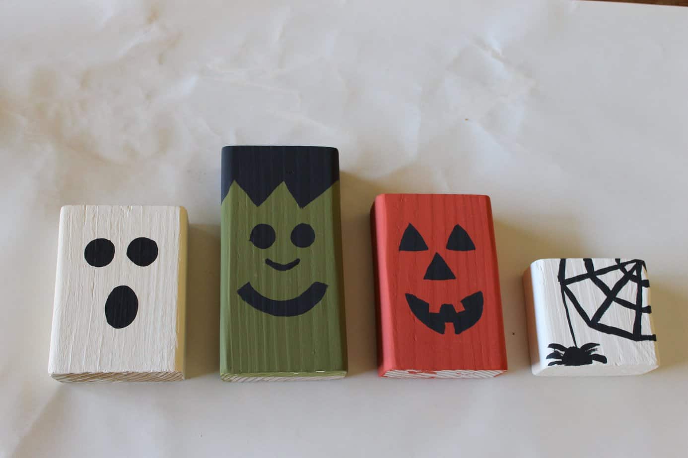 31 Days of Halloween: Wooden Block Character Decor 7