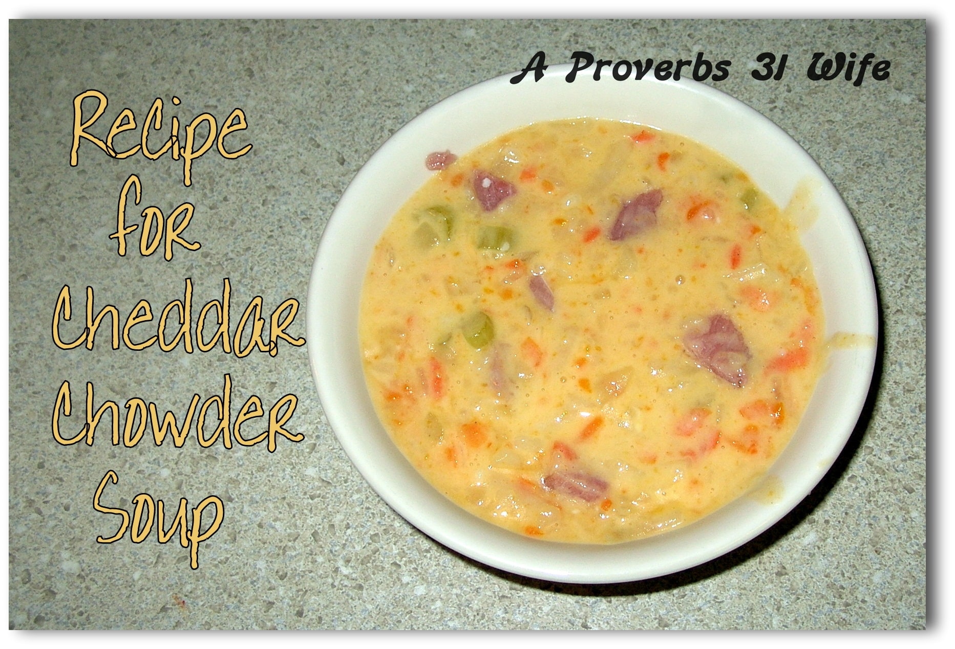 Recipe for Cheddar Chowder