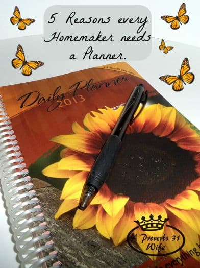 5 reasons a homemaker needs a planner