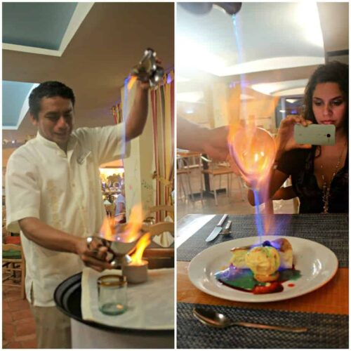 Flaming Cheesecake