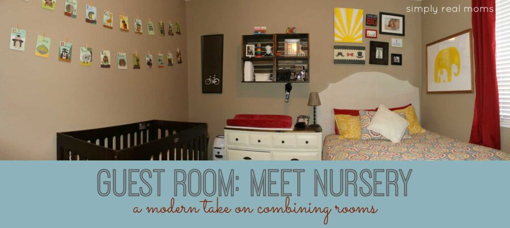 Combining A Modern Nursery With A Guest Room