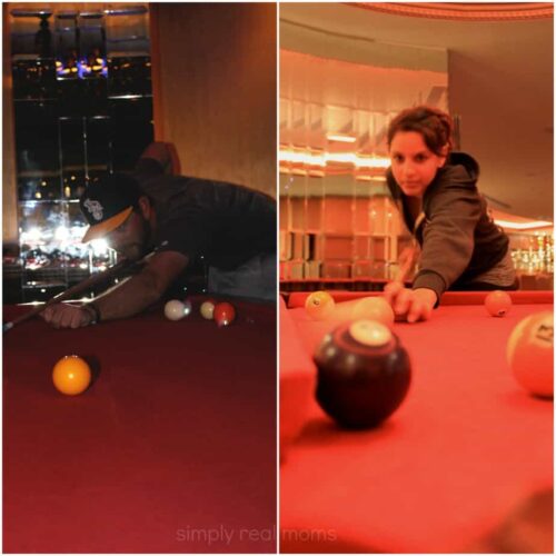 Pool Tables at Moon Palace