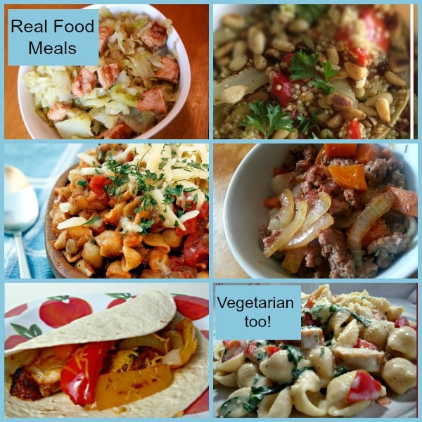 Meat and Vegetarian Whole Foods Dinner Ideas!
