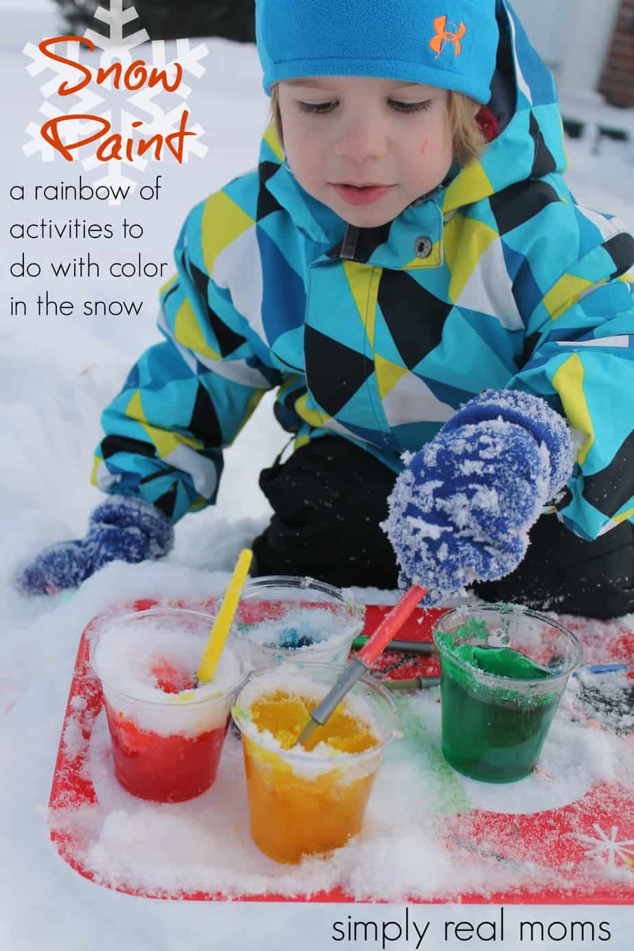 Snow Paint-a rainbow of activities to do with color in the snow