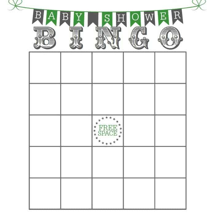 Baby Shower Bingo