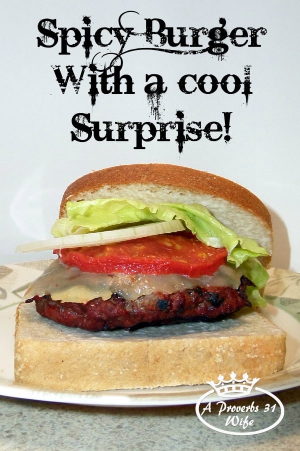 Awesome spicy burgers with a cool surprise! #SayCheeseburger #shop