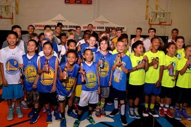 Klay Thompson Supports Youth at Basketball Clinic 2