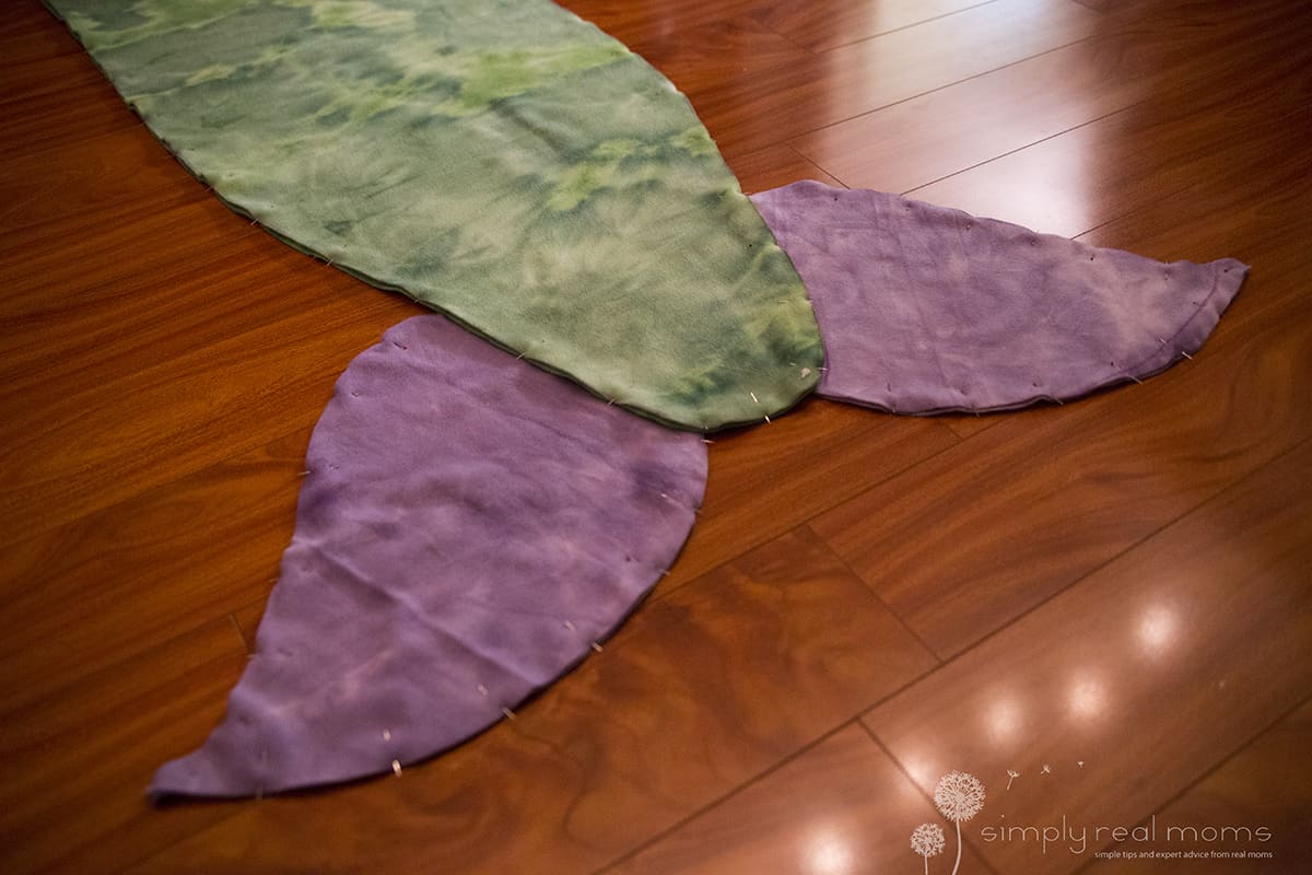 How to make Fleece Mermaid Tail Blankets