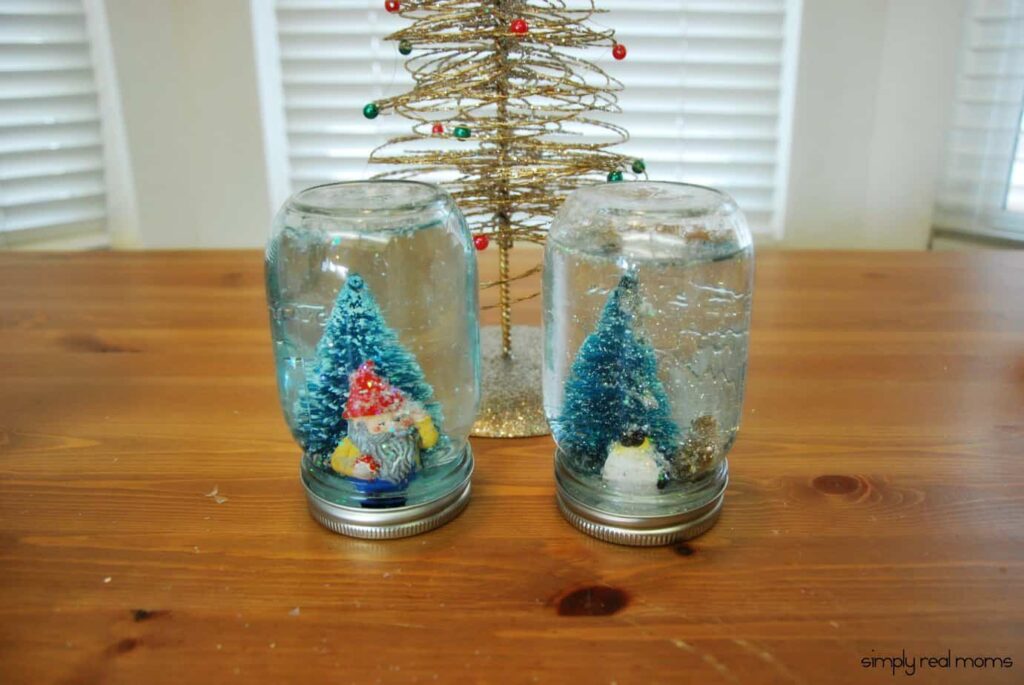 DIY Mason Jar Snow Globes