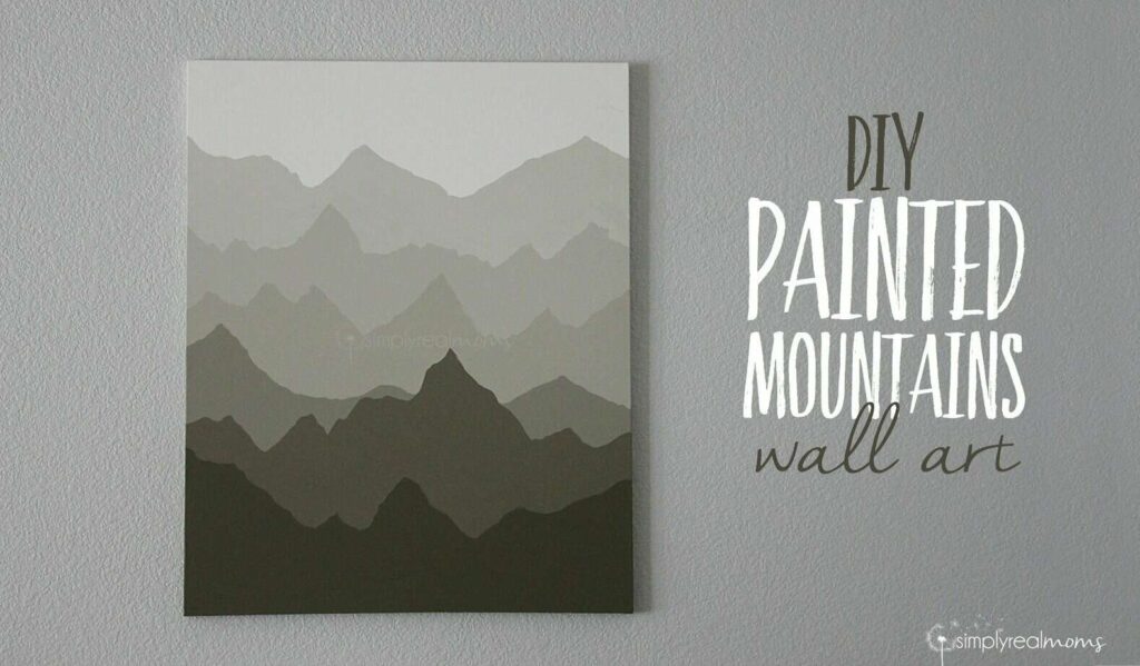 Simply Made: Painted Mountains Wall Art