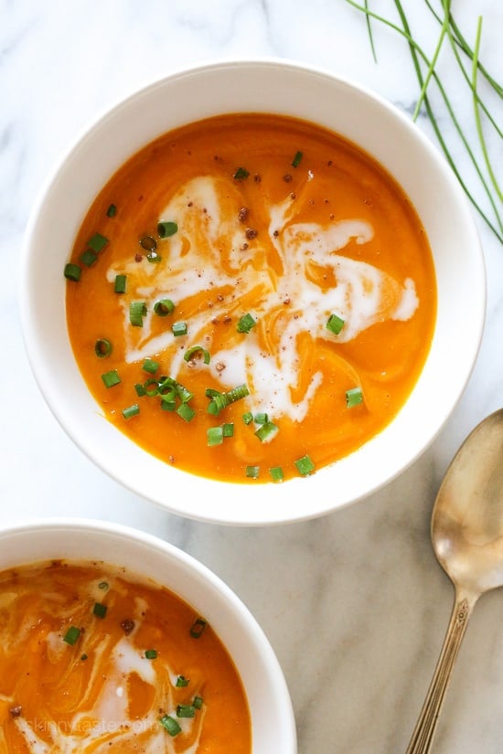 Easy Slow Cooker Butternut Squash Soup-10