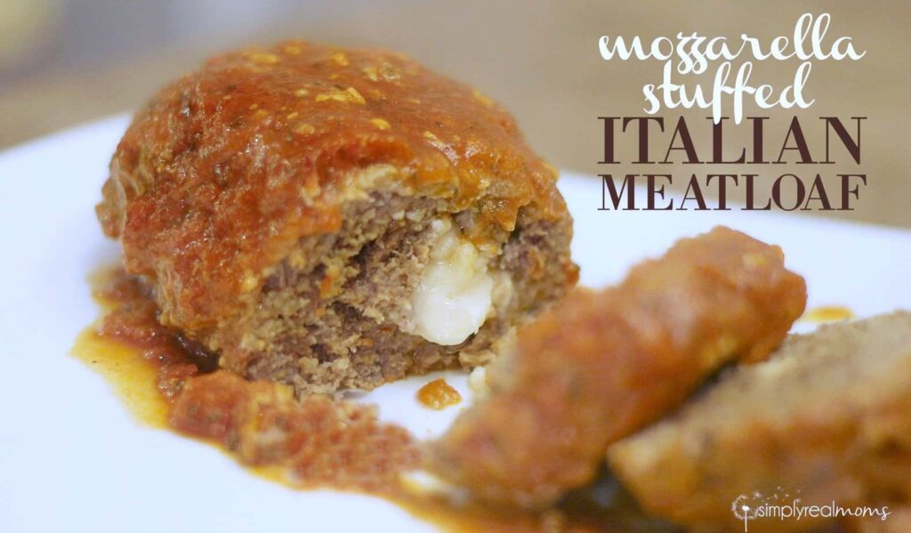 Mozzarella Stuffed Italian Meatloaf