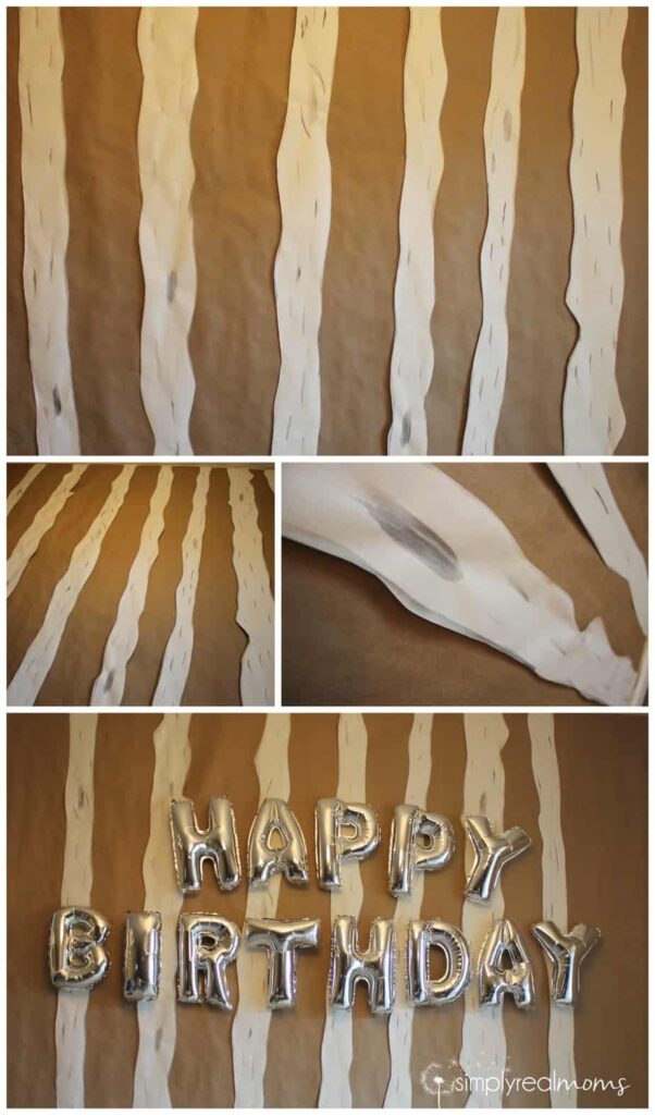 Lumberjack Party DIY Tree Backdrop