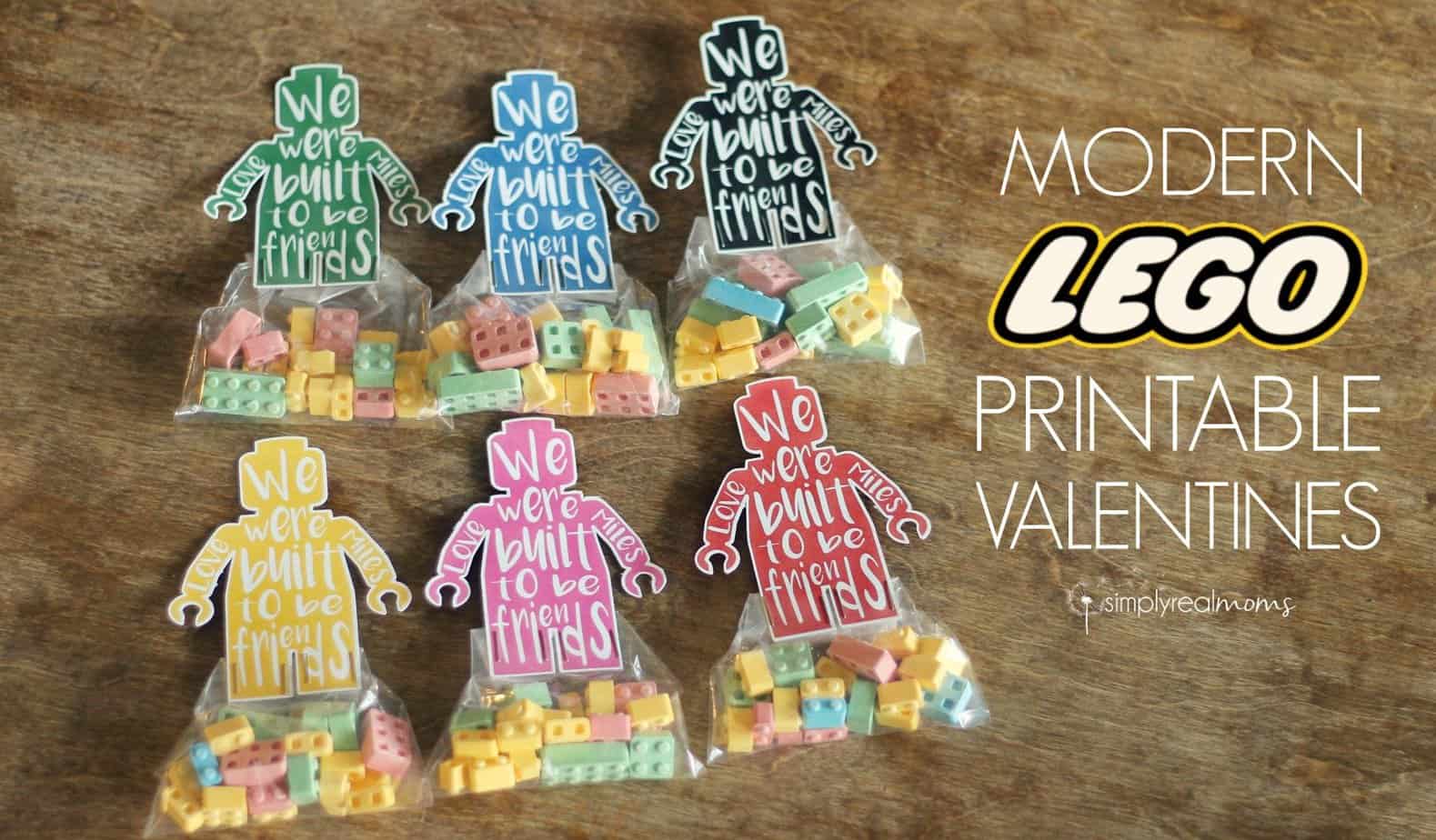 Modern Lego Printable Valentines 4