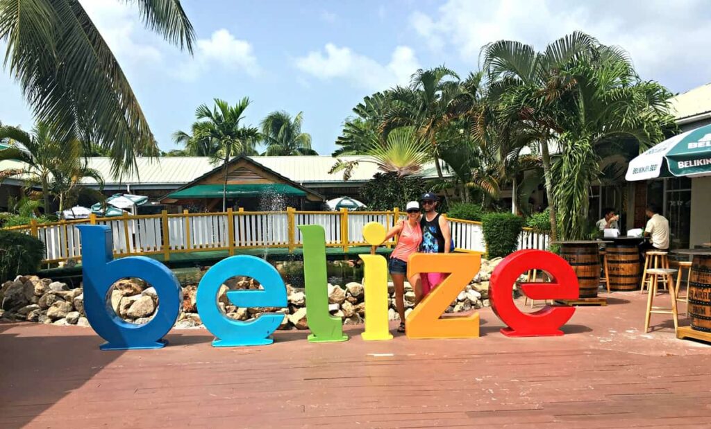Belize port sign