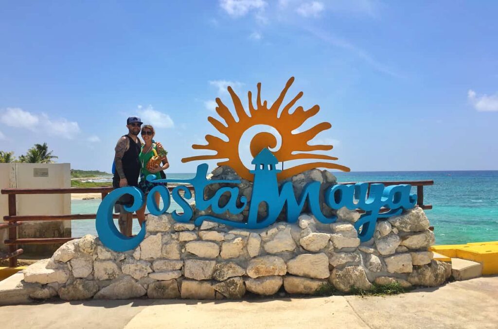 Costa Maya port sign