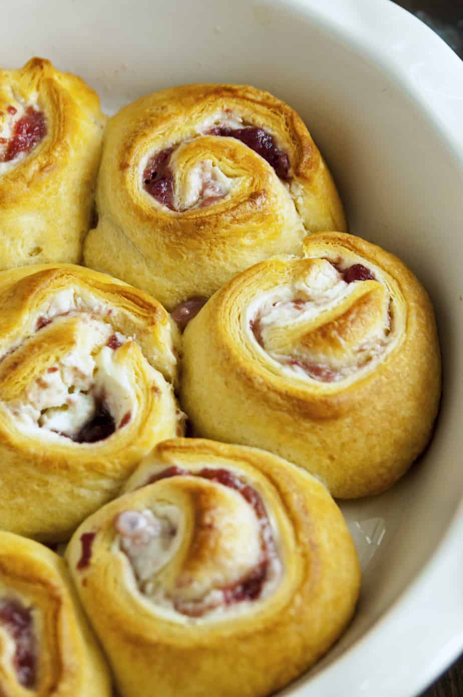 Cranberry Cream Cheese Rolls with Eggnog Glaze Hello Sensible