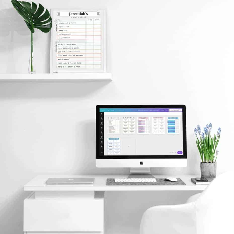 Customizable Chore Chart Templates - Hello Sensible | Christian Living