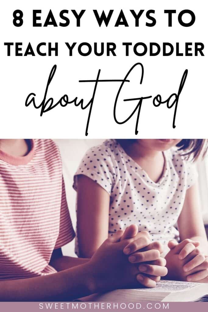 teach toddler about god praying hands