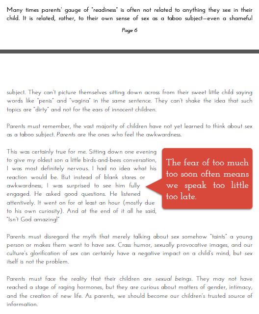 The Talk. A book for having the sex talk with kids