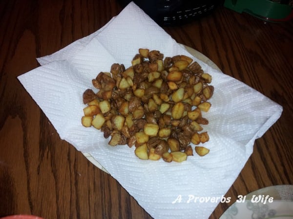 secret to crispy fried potatoes