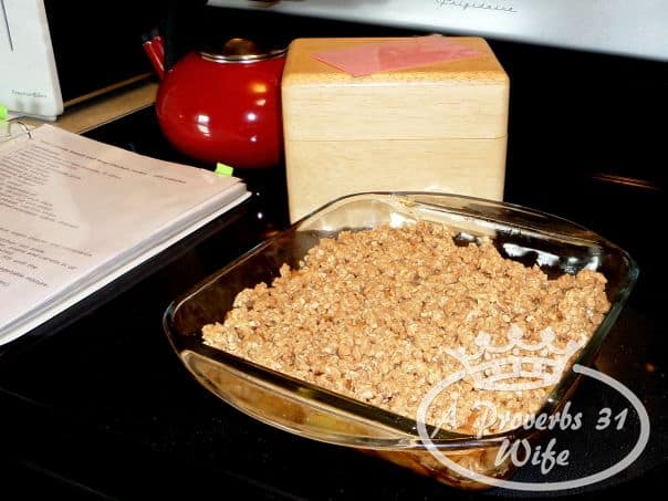Gluten free baking with an apple crisp recipe 