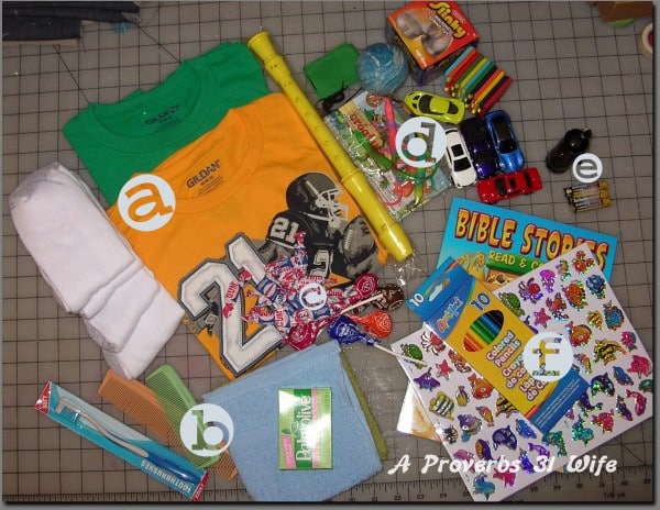 Christmas Shoe Box for a boy.