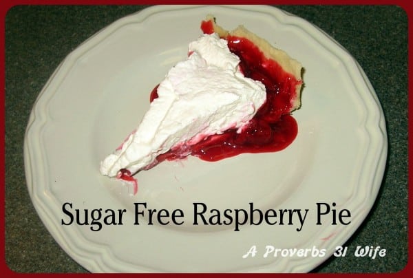 Sugar free raspberry pie