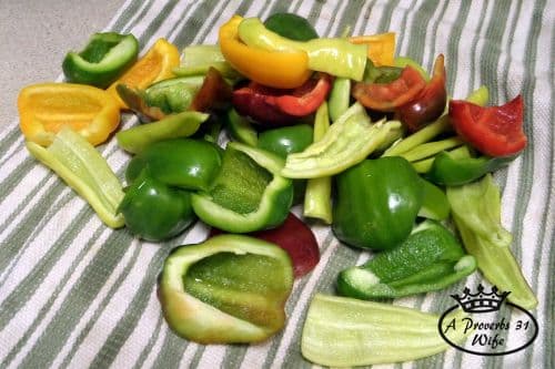 how to freeze peppers