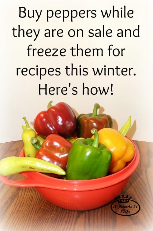 How to freeze peppers for recipes