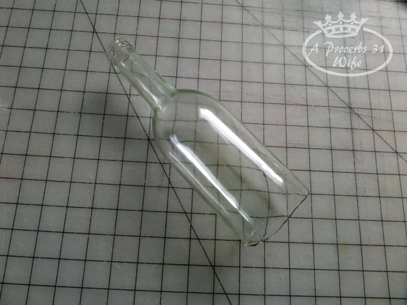 Cut glass wine bottle