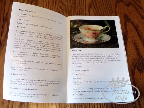How to make herbal rose tea.