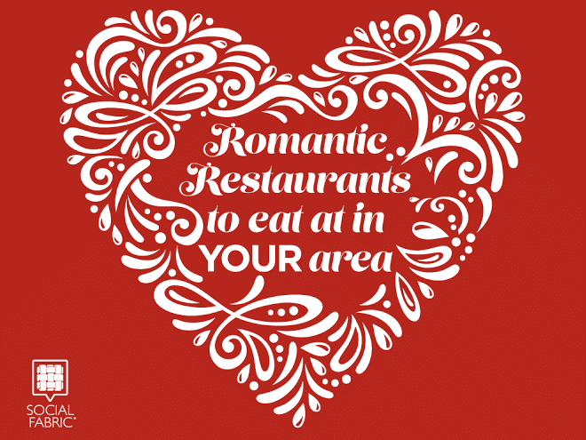Use this list to find romantic restaurants in your area.
