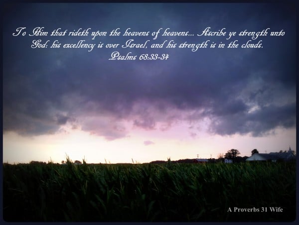 Strength of the Lord is in the Clouds