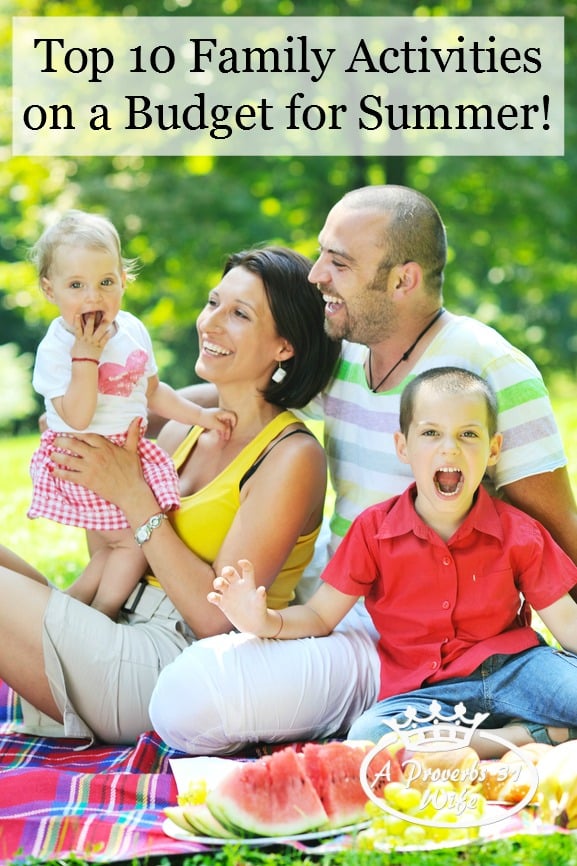 Top 10 family activities for summer on a budget. Cheap, and fun ideas!