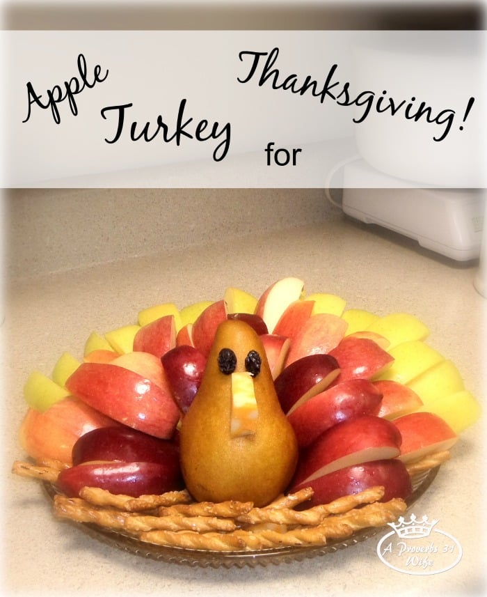 How to make a caramel apple fruit turkey for your thanksgiving celebration this year.