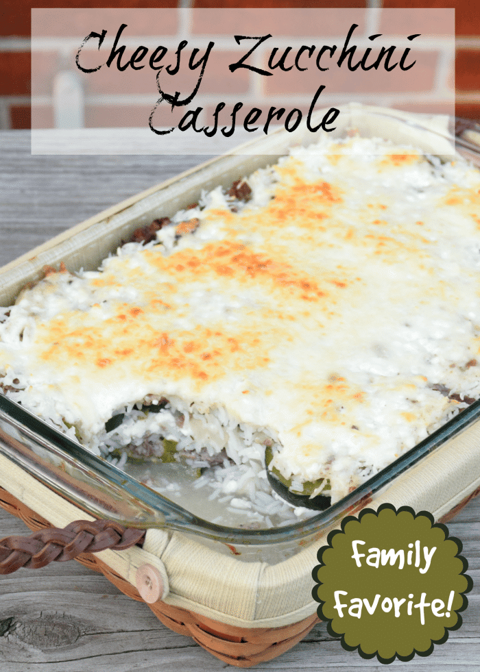Easy cheesy zucchini casserole recipe that is sure to please!