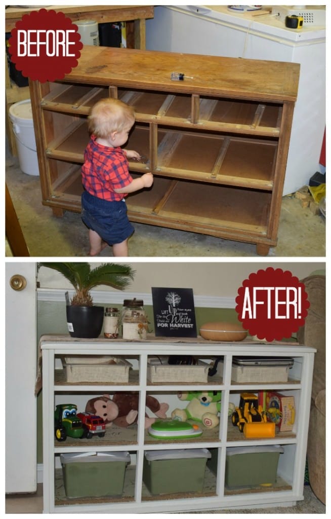 Dresser turned store into toy storage