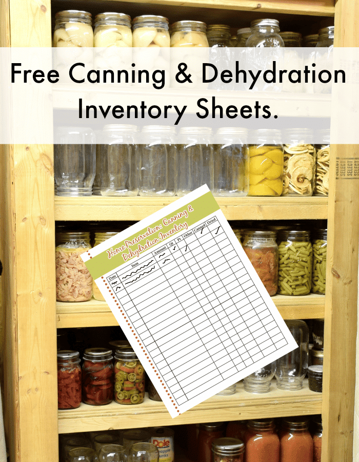 FREE Home Canned Goods Inventory Printable + How to Organize Your Canning  Pantry