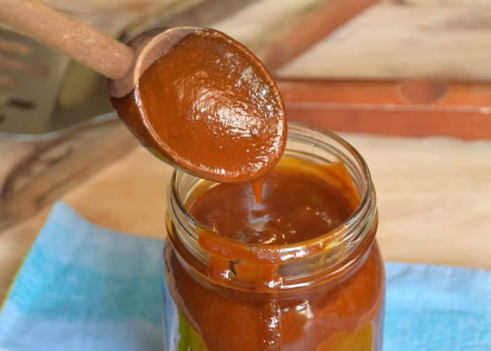 Easy recipe for sweet and smoky barbeque sauce. Perfect homemade sauce for dipping, barbecuing and more!