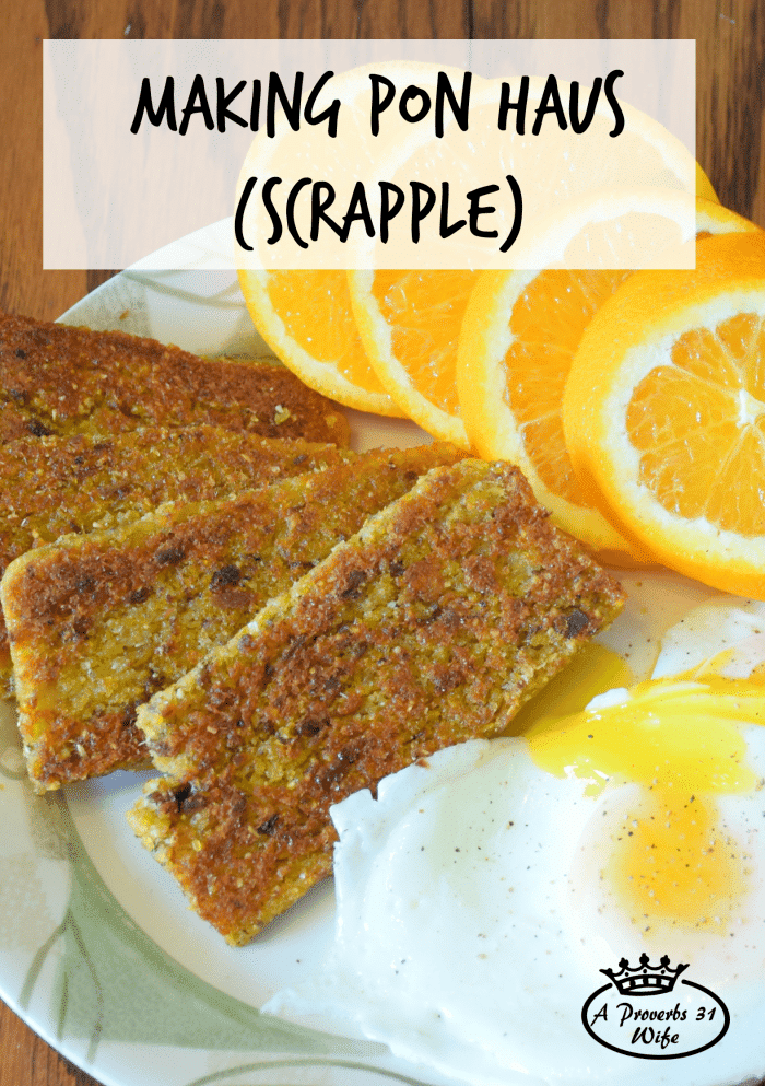 Making pon haus is very easy and offers a wonderfully nutritious meal that costs you almost nothing!