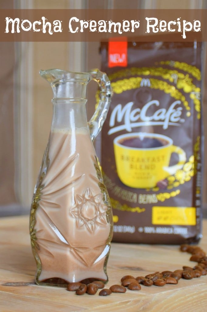 Make your own mocha or vanilla coffee creamer with this simple recipe! #McCafeMyWay #Ad