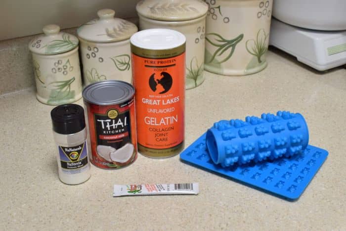 A homemade mocha gummy bears recipe using herbal and regular coffee!