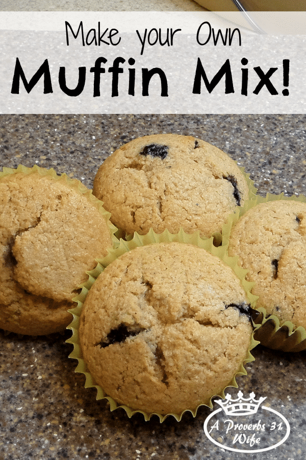 A whole wheat muffin mix recipe that is delicious and can be made different ways.