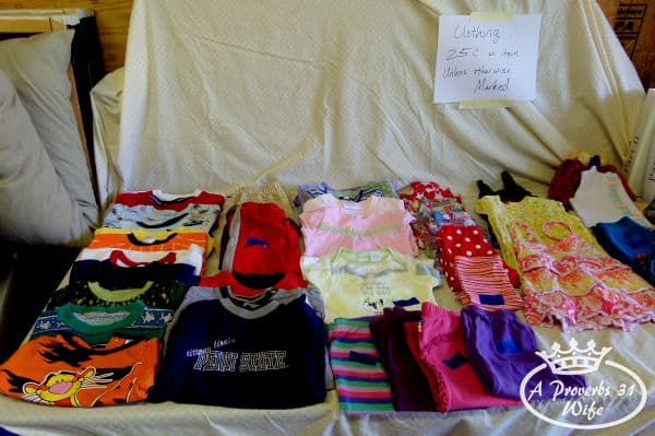 Garage sale ideas for success, price clearly.