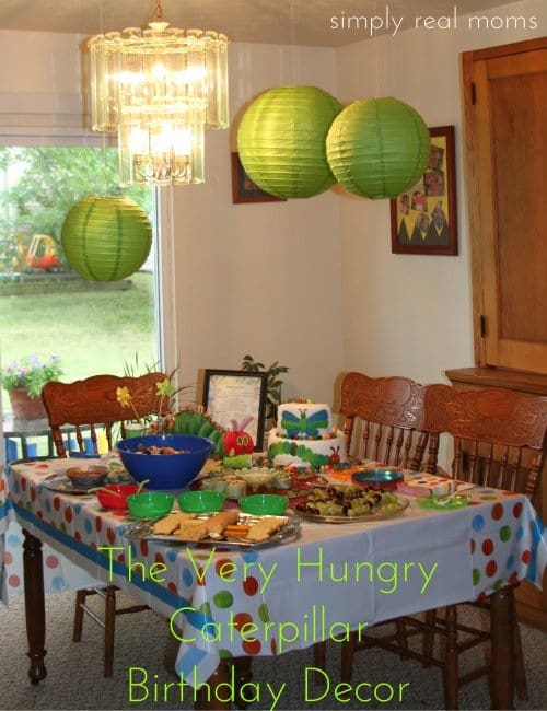 Decor And What To Wear The Very Hungry Caterpillar Birthday Bash   The Very Hungry Caterpillar Birthday Decorations Adorable 500x650 