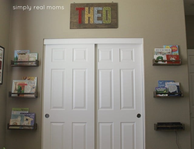 Books and String Art Wall