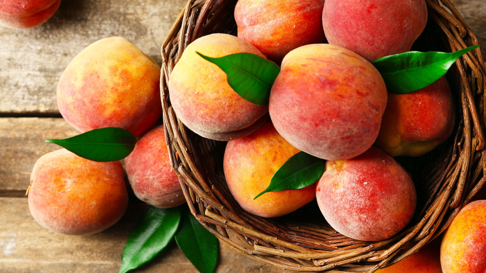 Ripe peaches