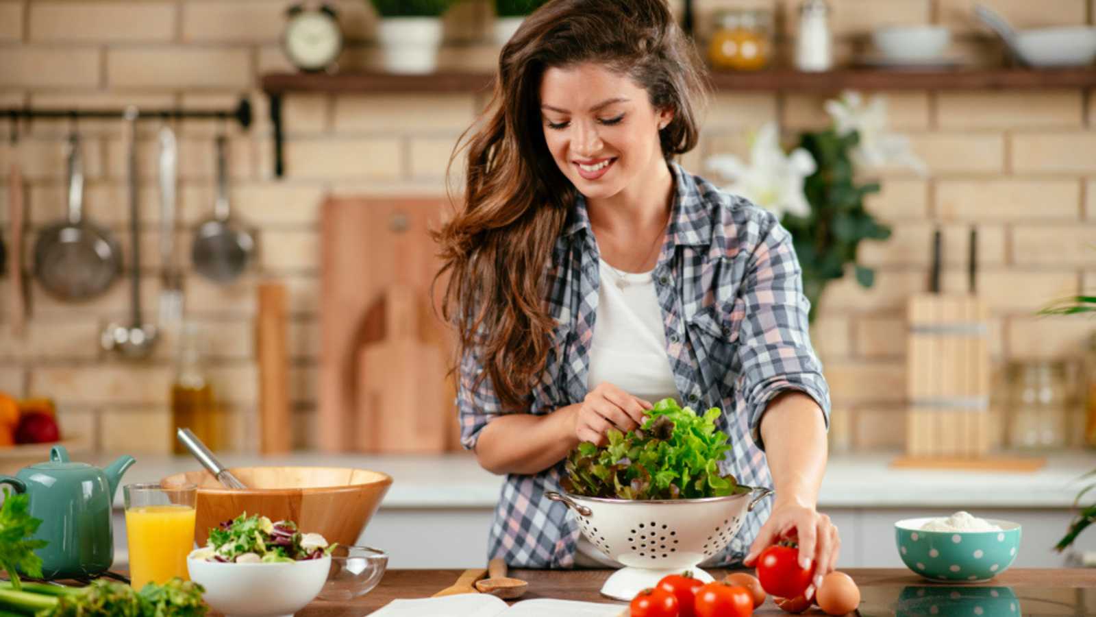 Woman cooking